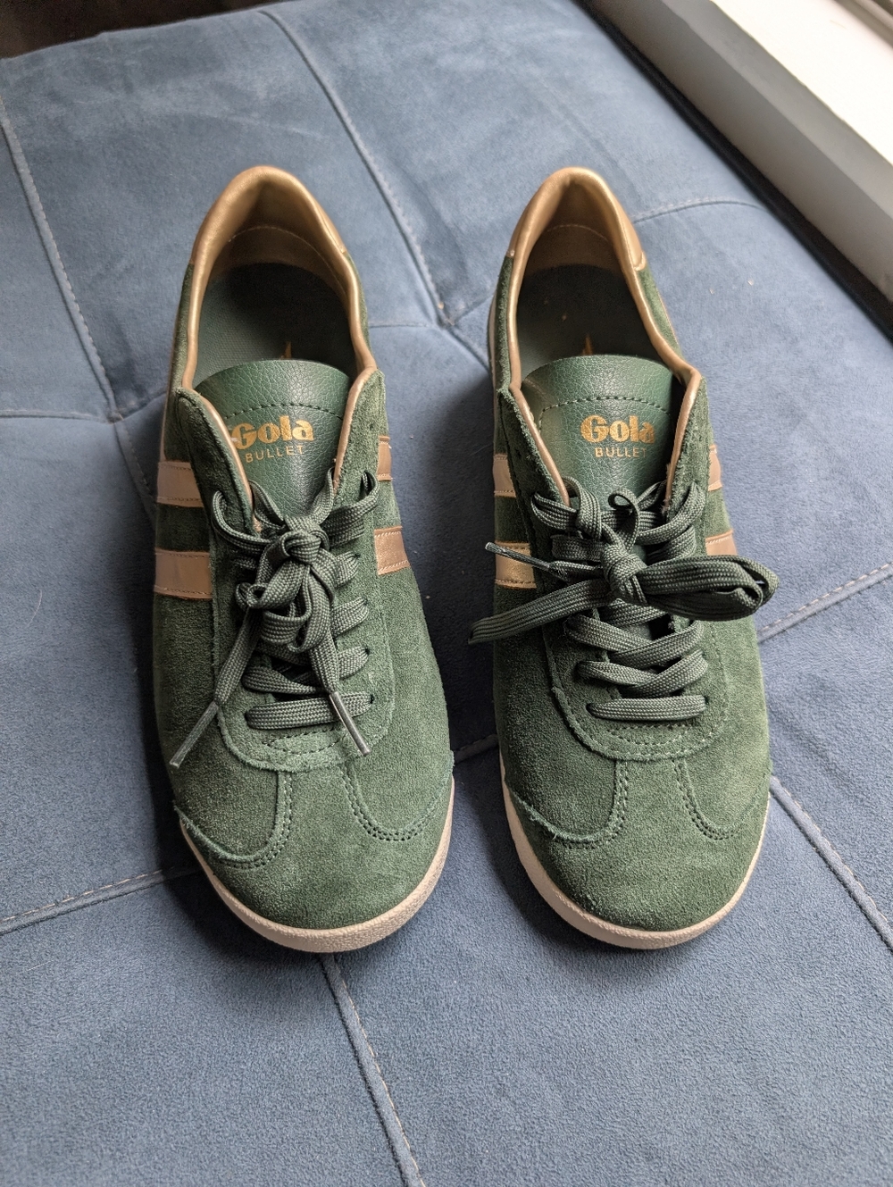 Gola Classic Woman's Bullet Pearl Green Suede Size US  9